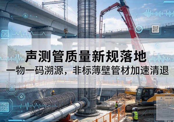 漳州声测管质量新规落地，一物一码溯源，非标薄壁管材加速清退